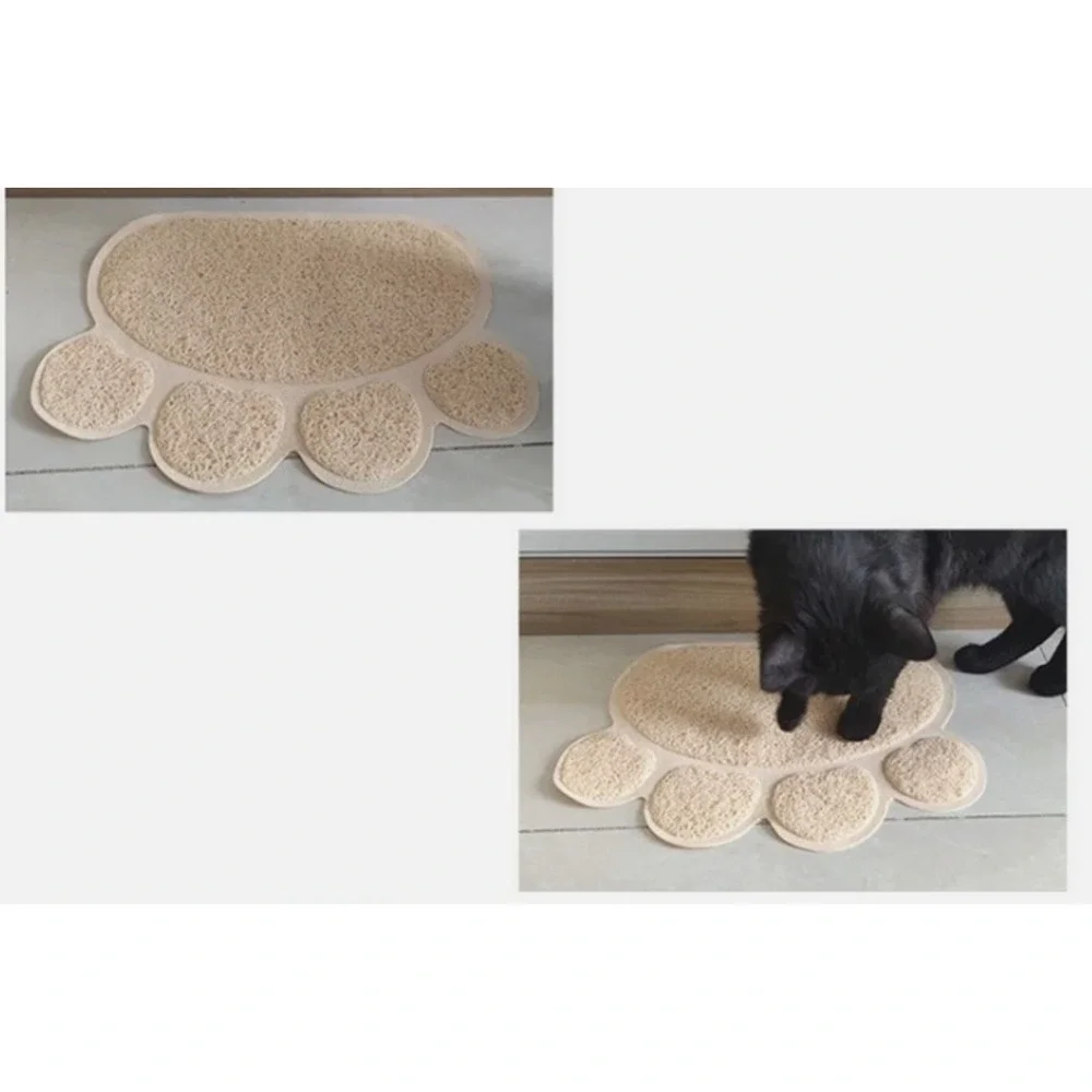 Sharper Image Cat Litter Trapping Mat 23x17.5 Paw Scatter Control Less Waste